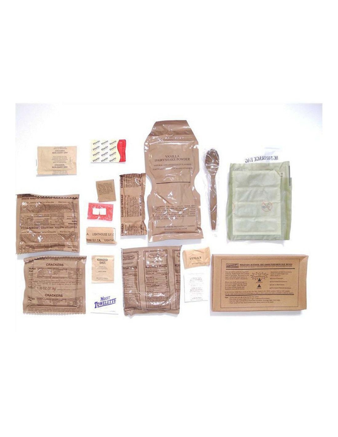 Pack de rations MRE 24h de l'armée française (menu 13)