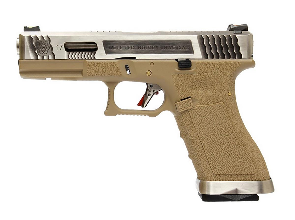 WE Glock 17 T8 Silver/Tan