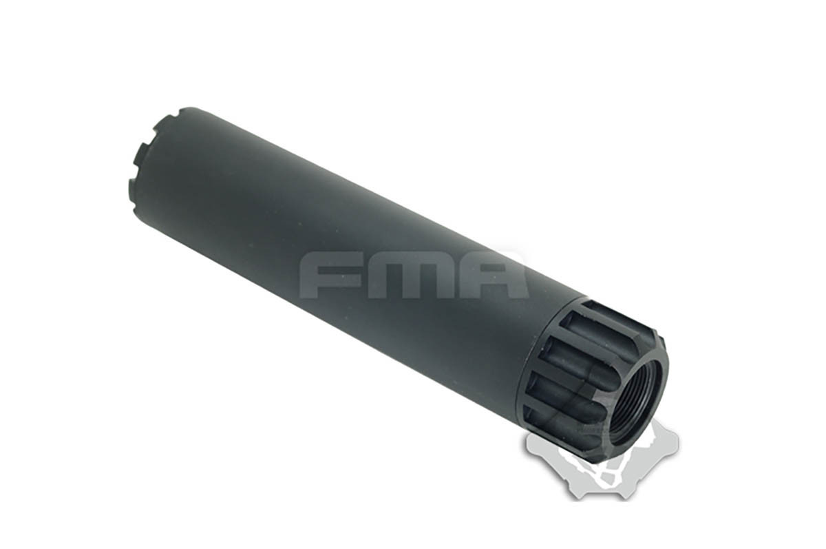 Silencieux - filet de 14mm : Silencieux factice en carbone STORM PC1, 200 x  40 mm, M14x1 CCW 
