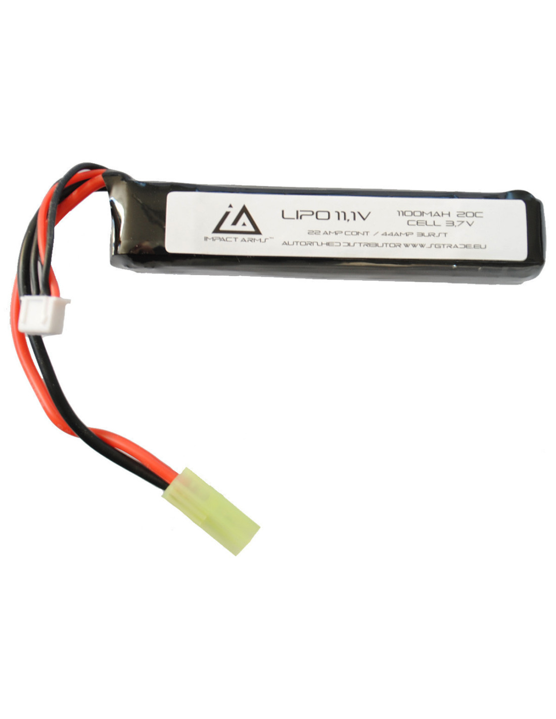 Batterie LiPo 7,4V 1100mAh 25C type Stick - Tamiya Mini - Swiss Arms -  Batteries et chargeurs de batteries Airsoft (11090112)