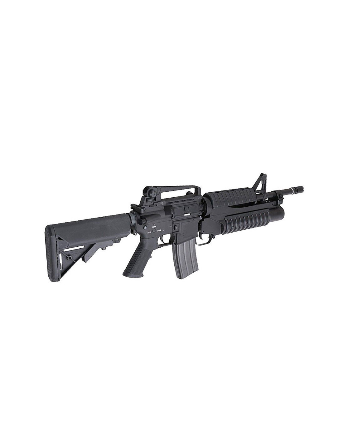 Assault Rifle M4a1 With M3 Aeg Black Ecec System