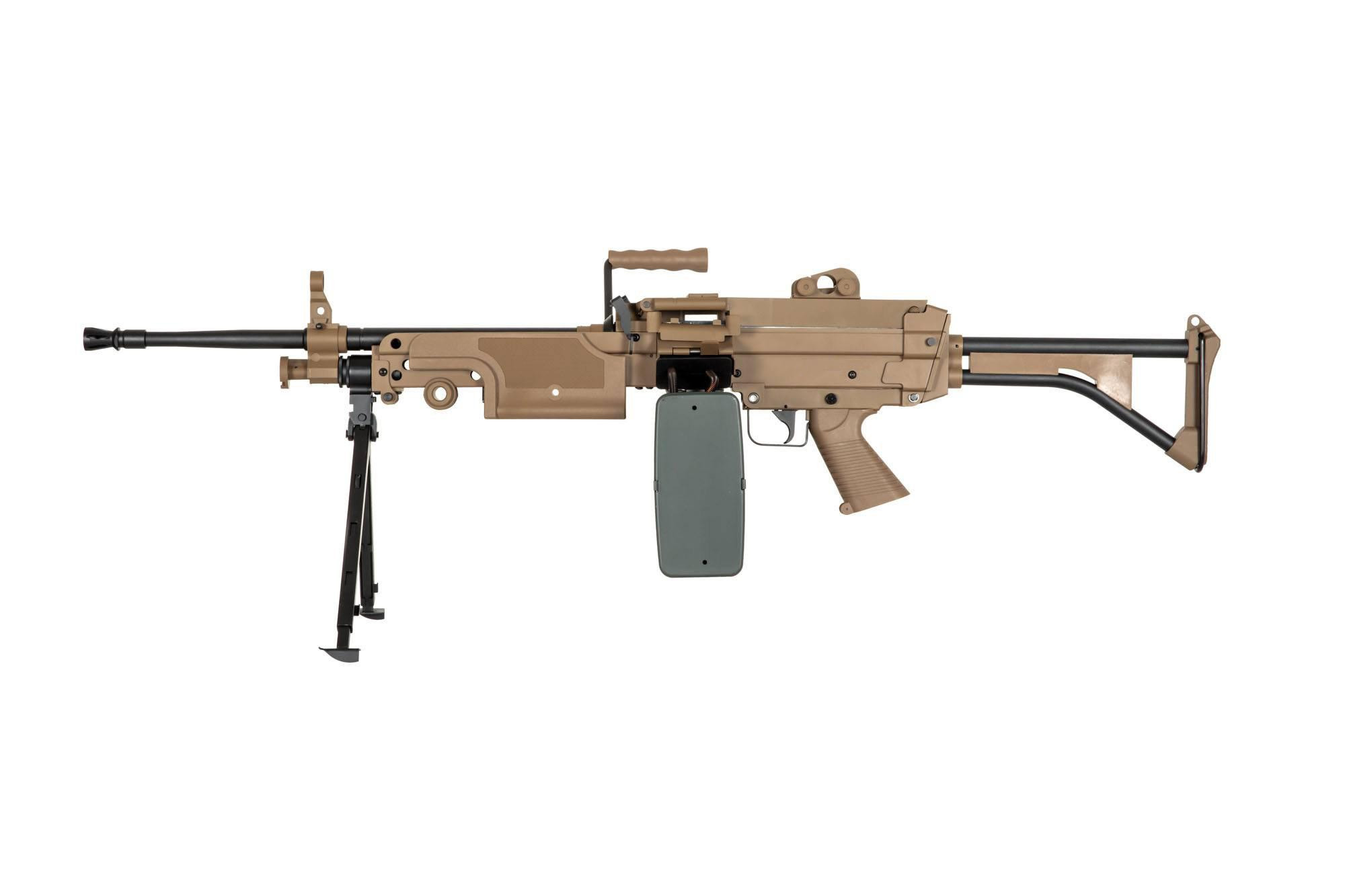 Mitrailleuse FN M249 MK1 Tan AEG ABS/METAL