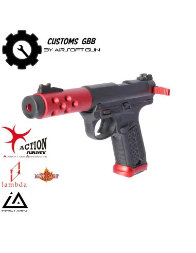 Customs by AG AAP01 Pistol Black / Red pic 2